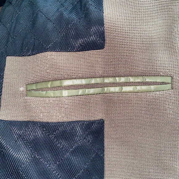 H&M Studio Fall 2015 AW15 Khaki Olive Green Quilted Bomber Jacket Size 4 - Picture 15 of 16